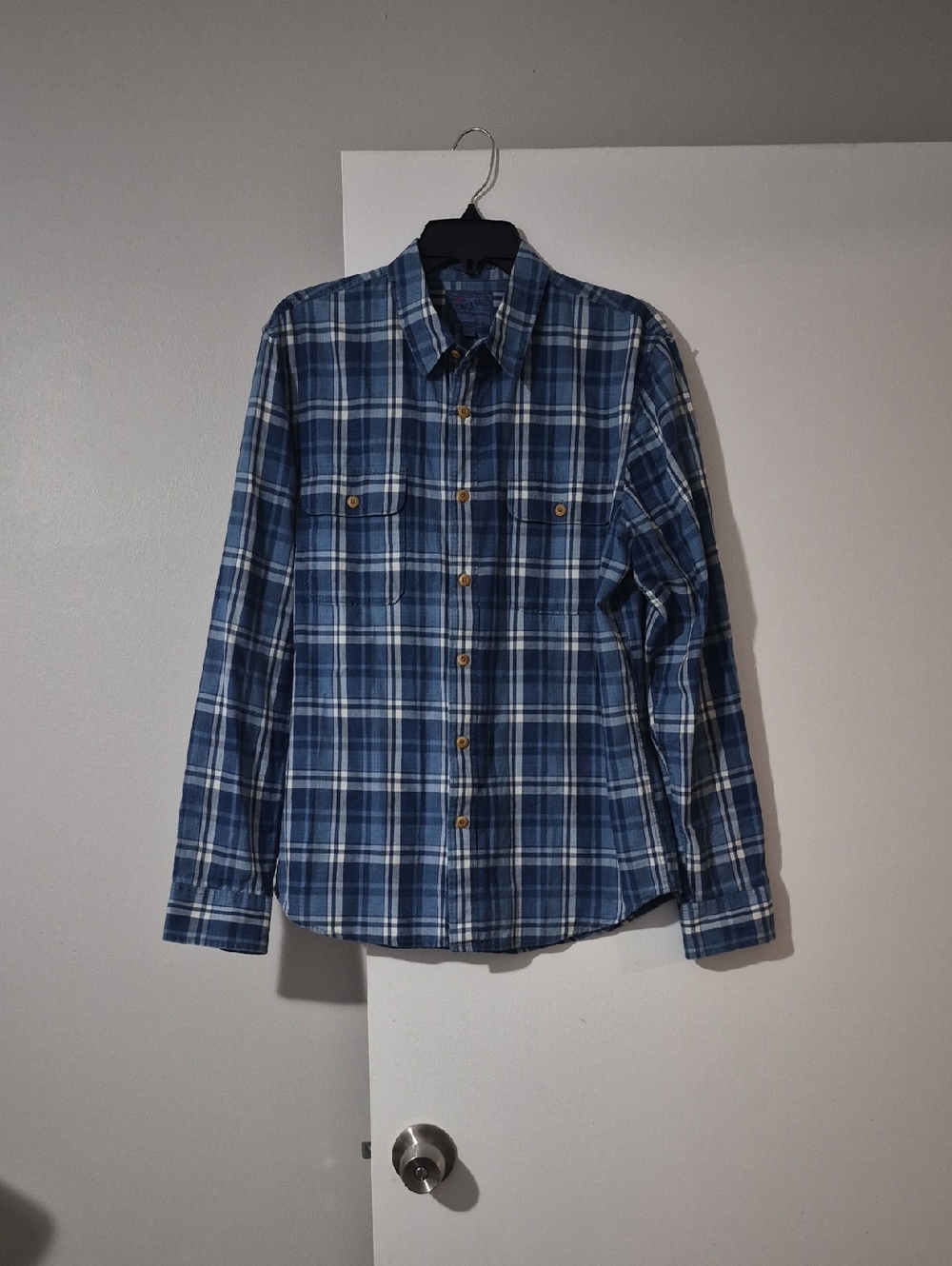 Lucky Brand Blue Plaid Button-Down Shirt